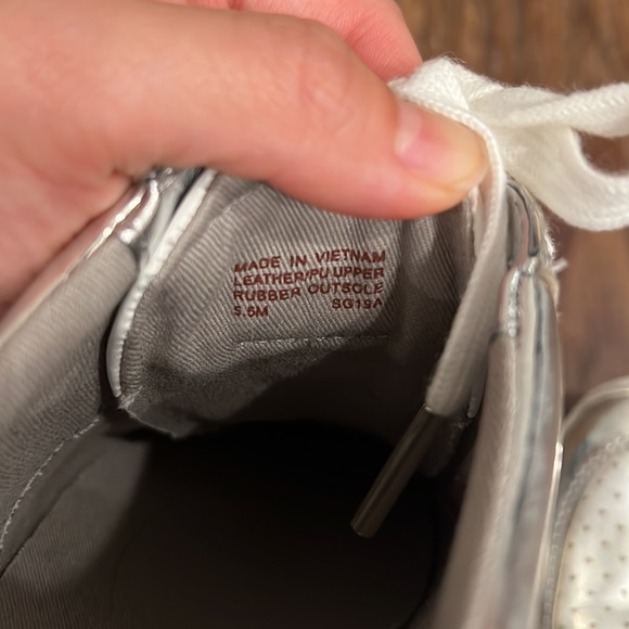 Michael Kors Silver Sneakers 5.5 - Picture 3 of 4